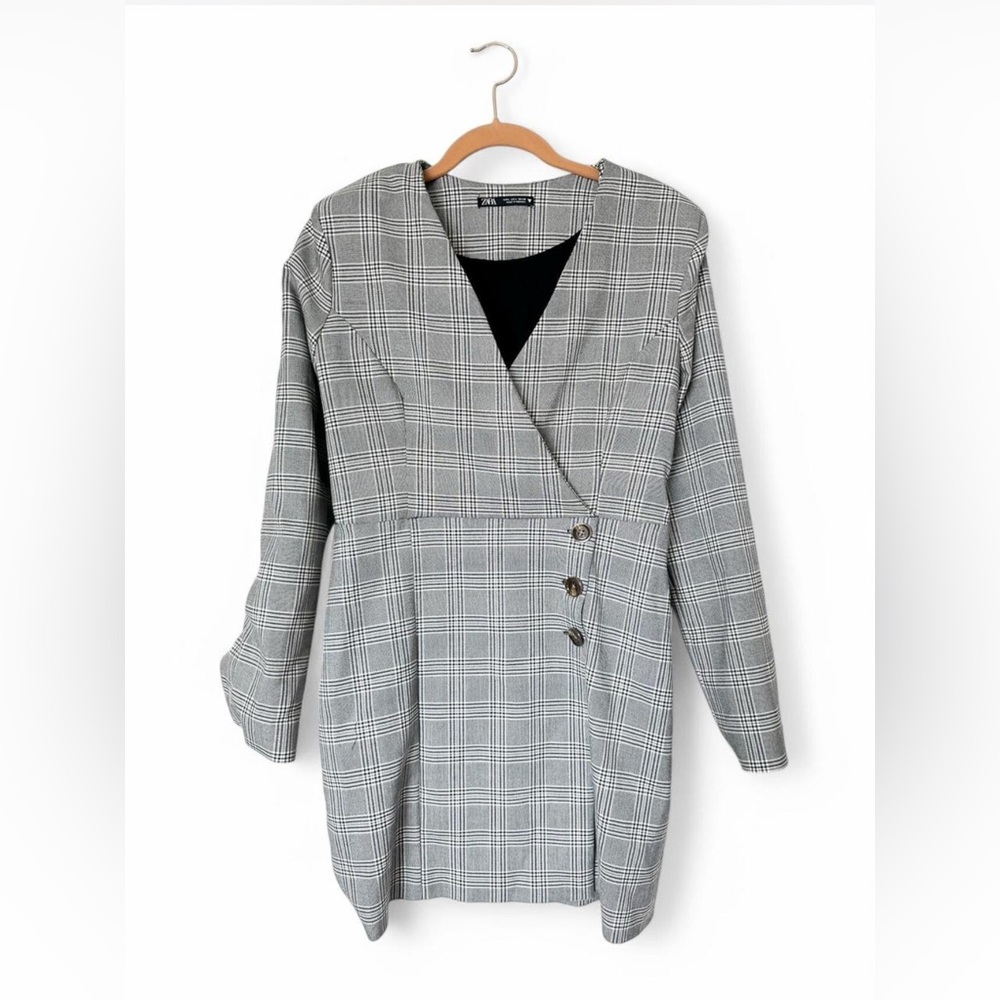 ZARA Plaid Blazer Dress Women’s / Size Large